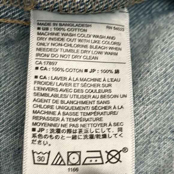 Banana Republic Jeans Jacket oversized light wash M - Picture 11 of 11
